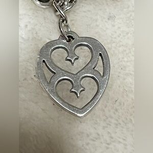 James Avery Rare 2 hearts in one charm